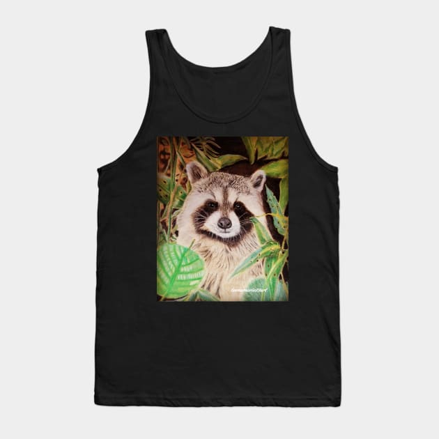 Racoon Tank Top by teenamarie23art